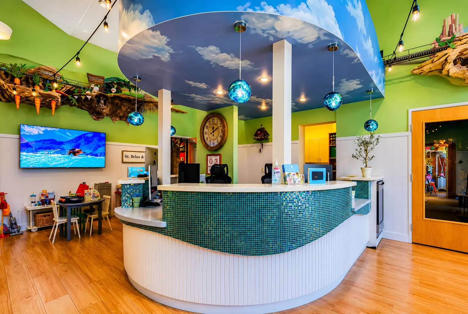 Sky Harbor Check-In, a front desk at Dentistry for Kids in Wilsonville
