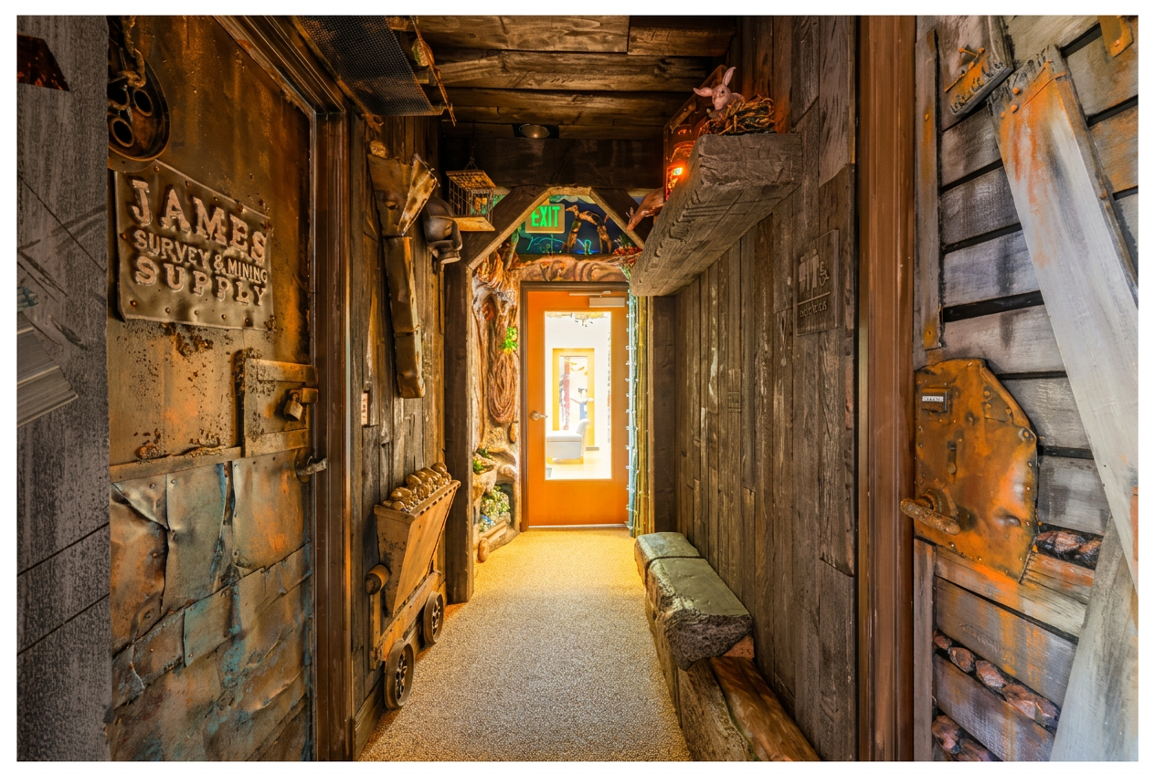 Miner's Tunnel — Hallway at Dentistry for Kids